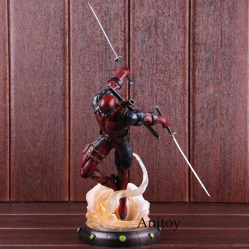 Marvel Legends Hot Toys Deadpool 2 Statue PVC Diorama Gallery Diamond Select Toys Figure Collectible Model Toy 24cm